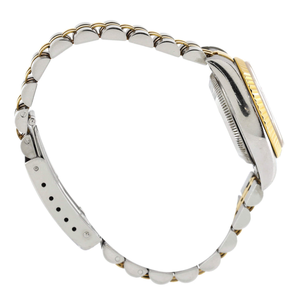 Oyster Perpetual Datejust Automatic Watch Stainless Steel and Yellow Gold with Diamond Markers 28