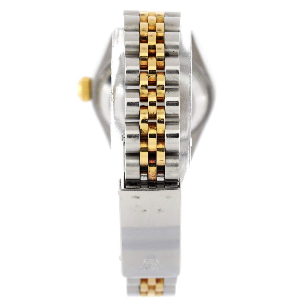 Oyster Perpetual Datejust Automatic Watch Stainless Steel and Yellow Gold with Diamond Markers 28
