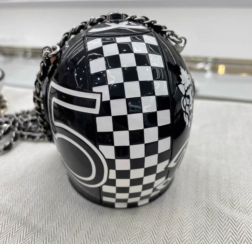 Chanel 2023 Monte Carlo Helmet Minaudiere Black
