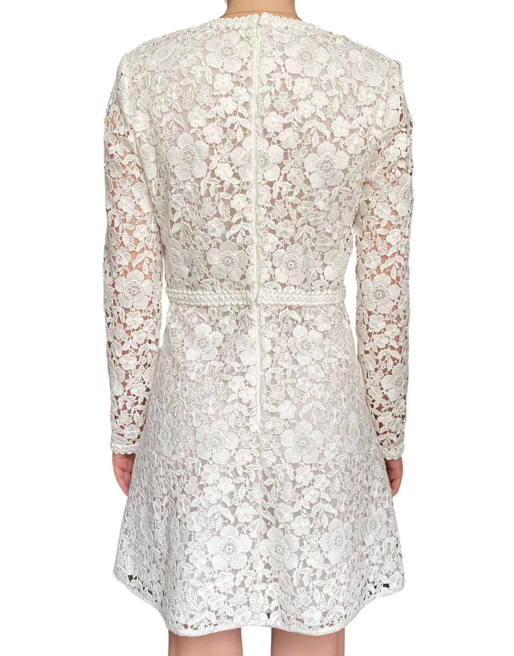 Giambattista Valli White Lace Bow Mini Dress - 44 / US 6-8