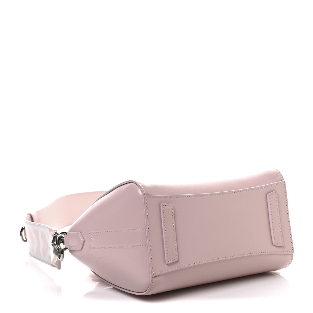 Box Calfskin Mini Heart Antigona Top Handle Bag Blush Pink