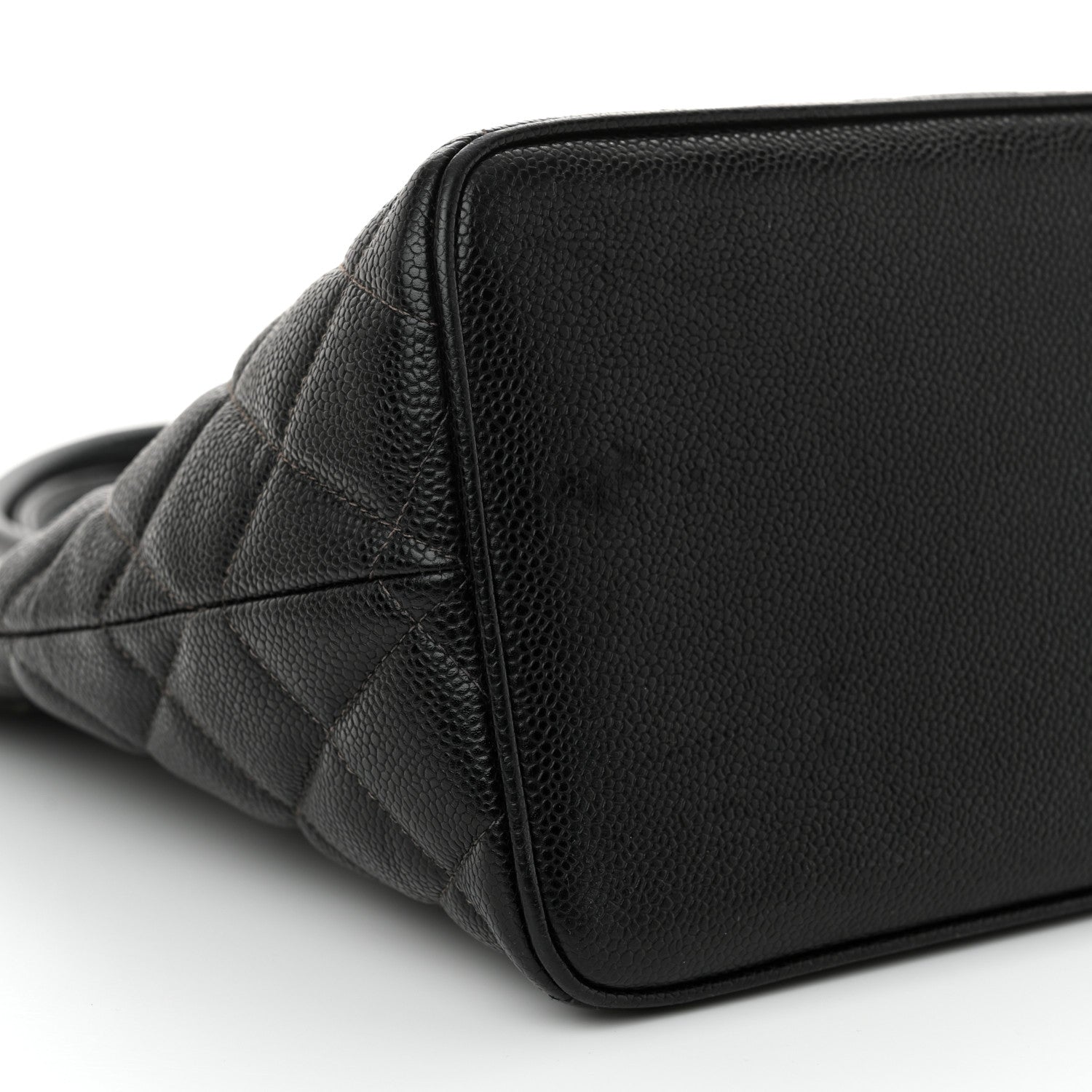 Caviar Quilted Medallion Tote Black