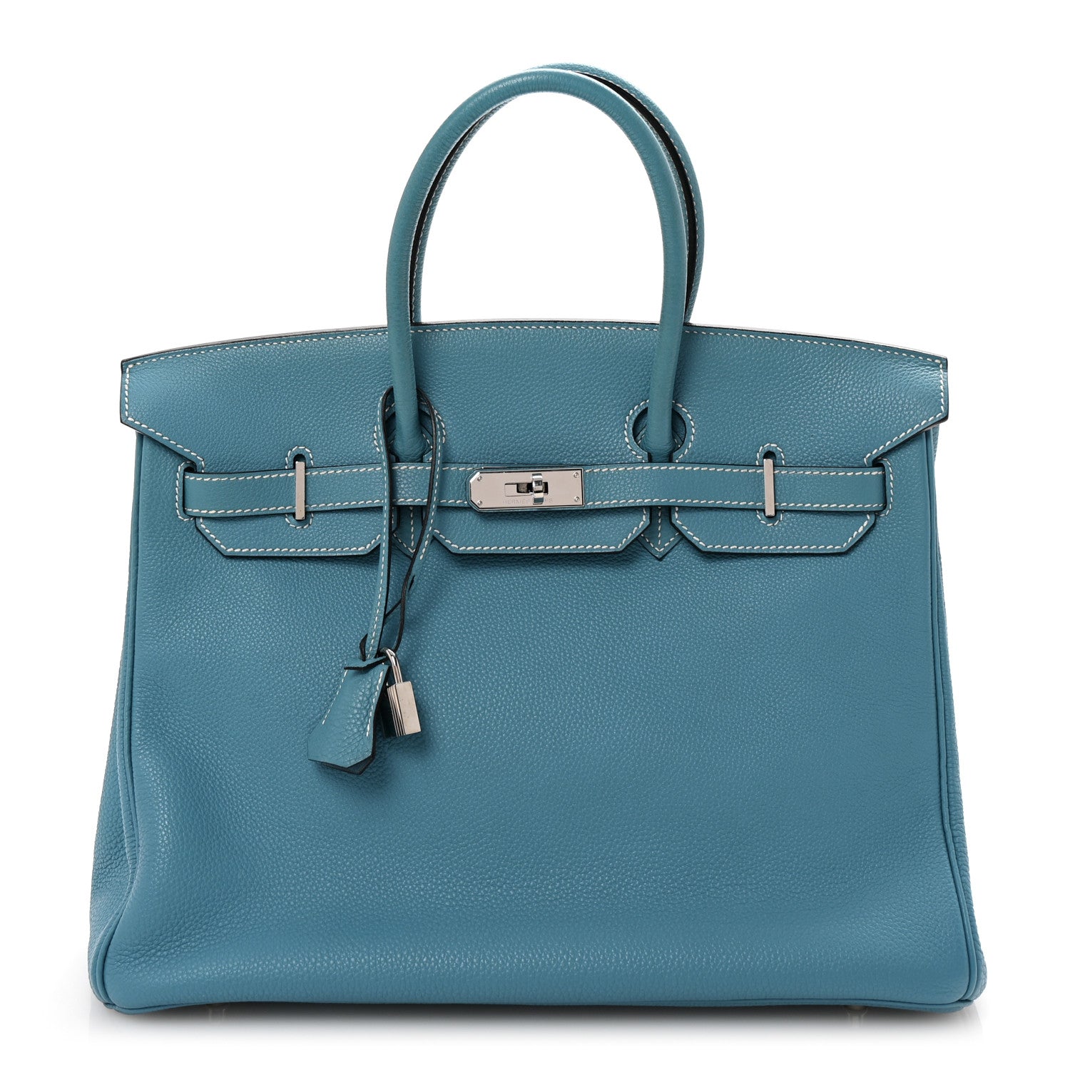 Togo Birkin 35 Blue Jean