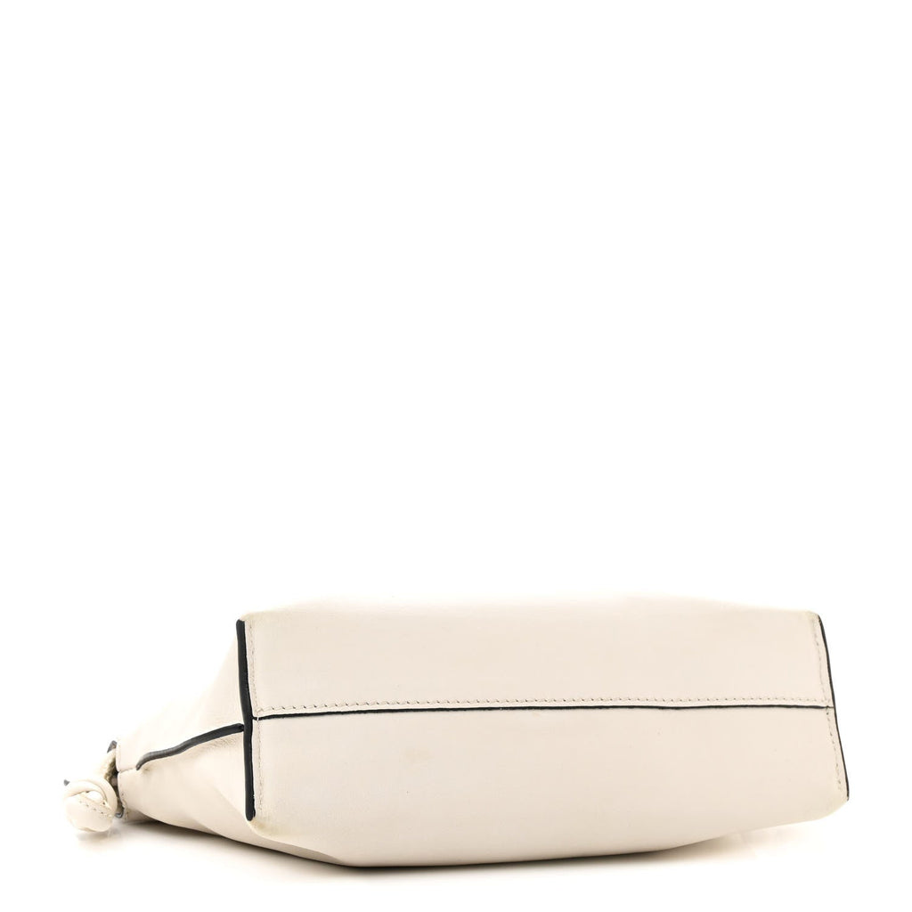 Calfskin Mini Flamenco Knot Clutch Angora