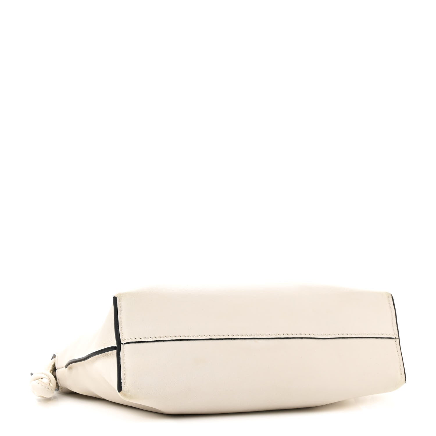 Calfskin Mini Flamenco Knot Clutch Angora