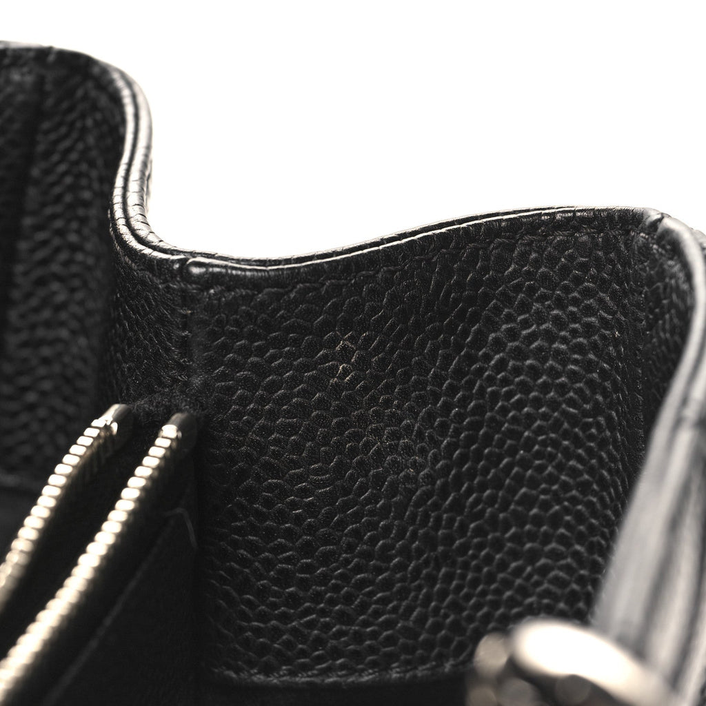 Caviar Quilted Grand Shopping Tote GST Black