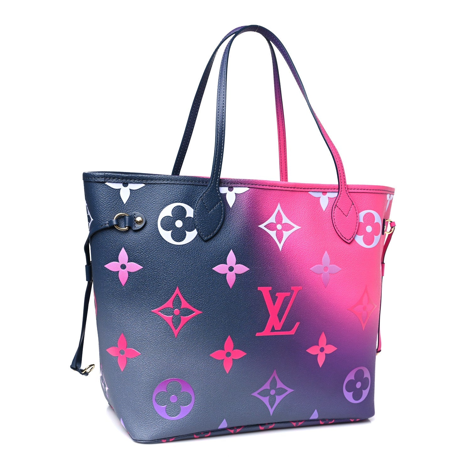 Monogram Giant Spring In The City Neverfull MM Midnight Fuchsia