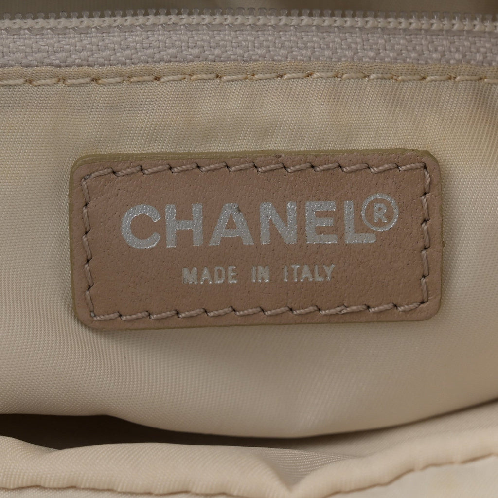 Nylon Small Travel Tote Beige
