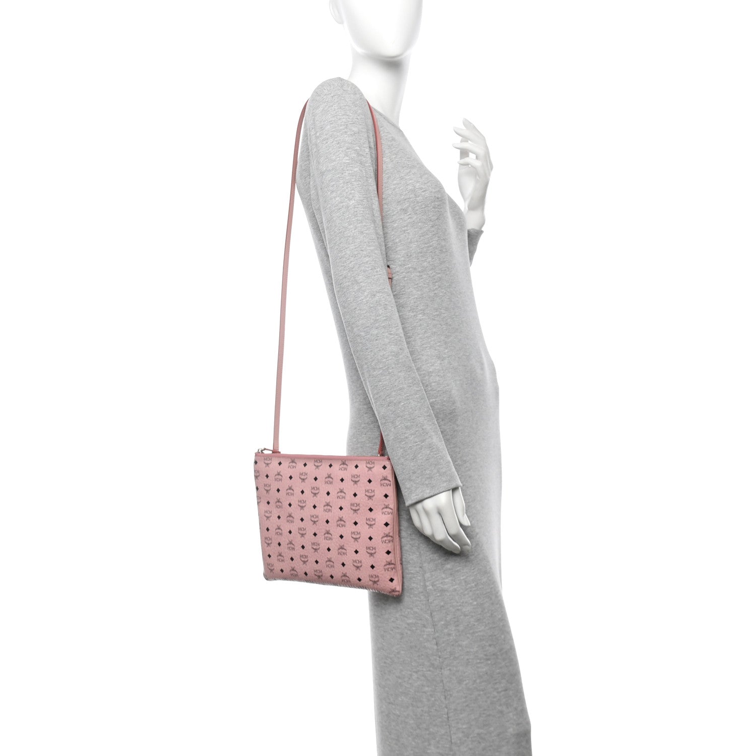 Visetos Medium Crossbody Pouch Soft Pink