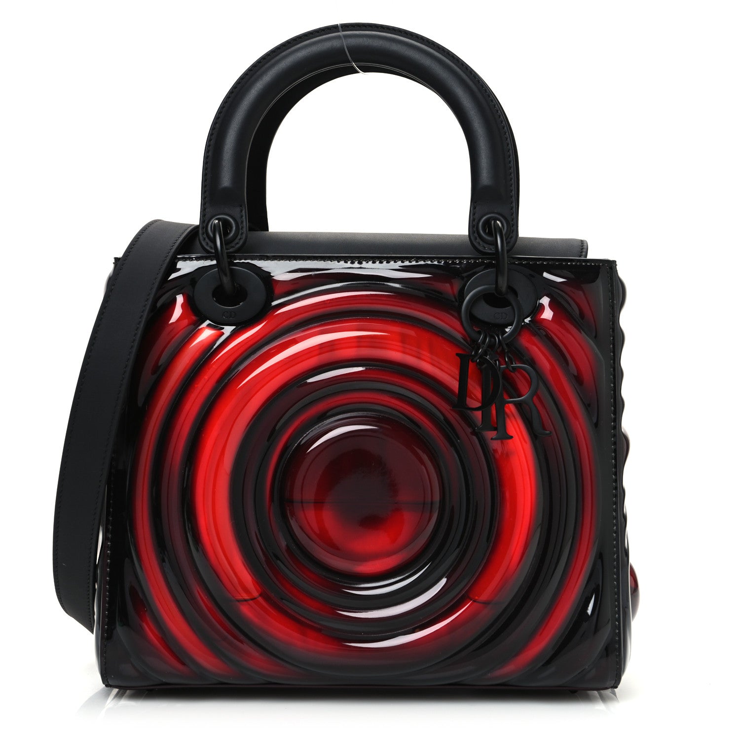 Ultra Matte Calfskin PVC Medium Kohei Nawa Lady Art Red