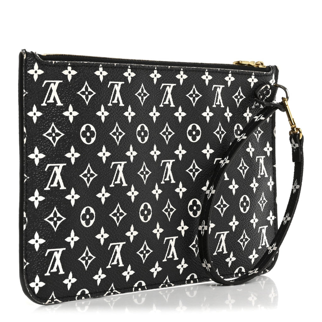 Monogram Giant Jungle Neverfull MM GM Pochette Black