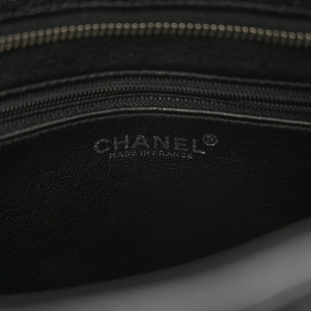 Caviar Quilted Medallion Tote Black