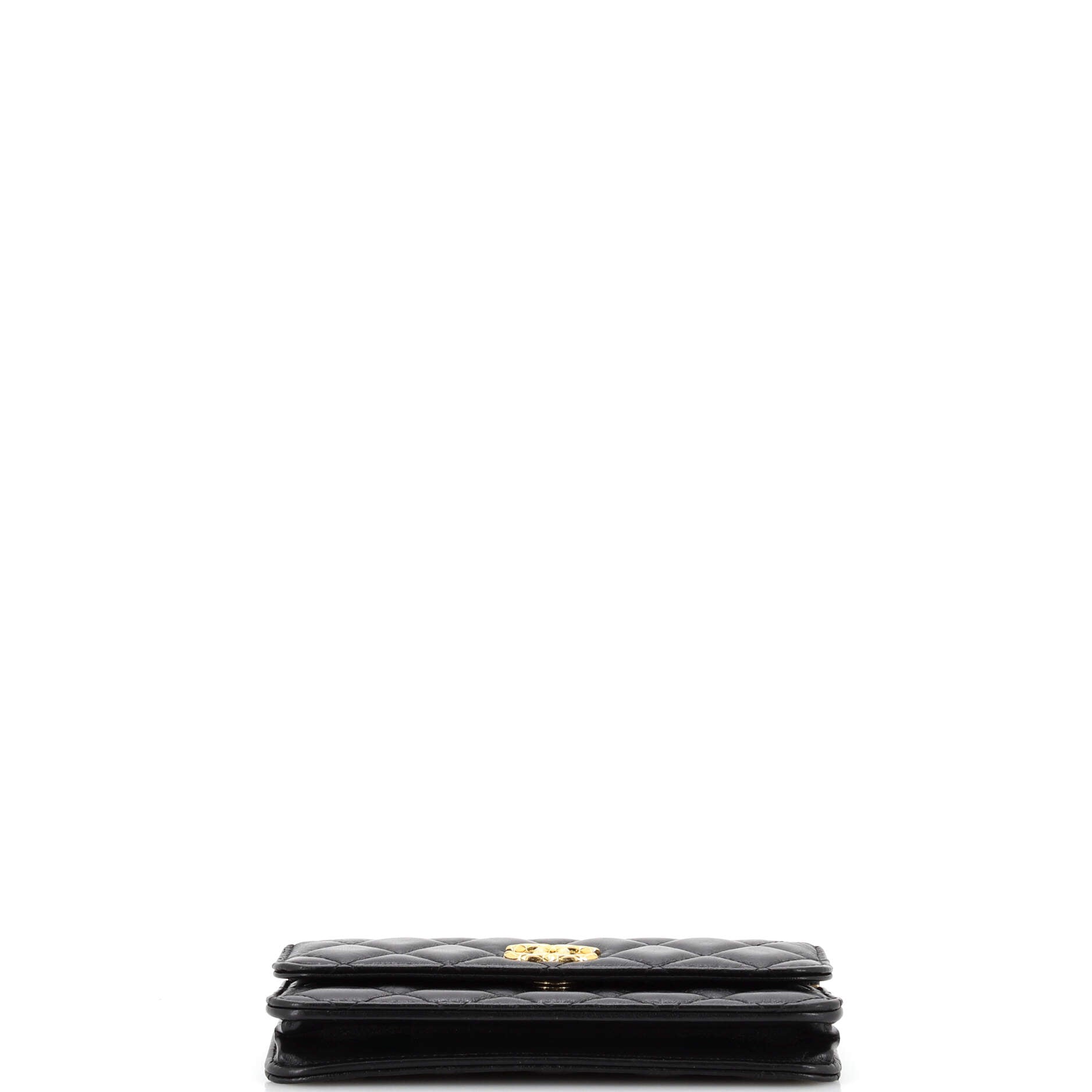 CC Flap Phone Holder with Chain Quilted Lambskin Mini