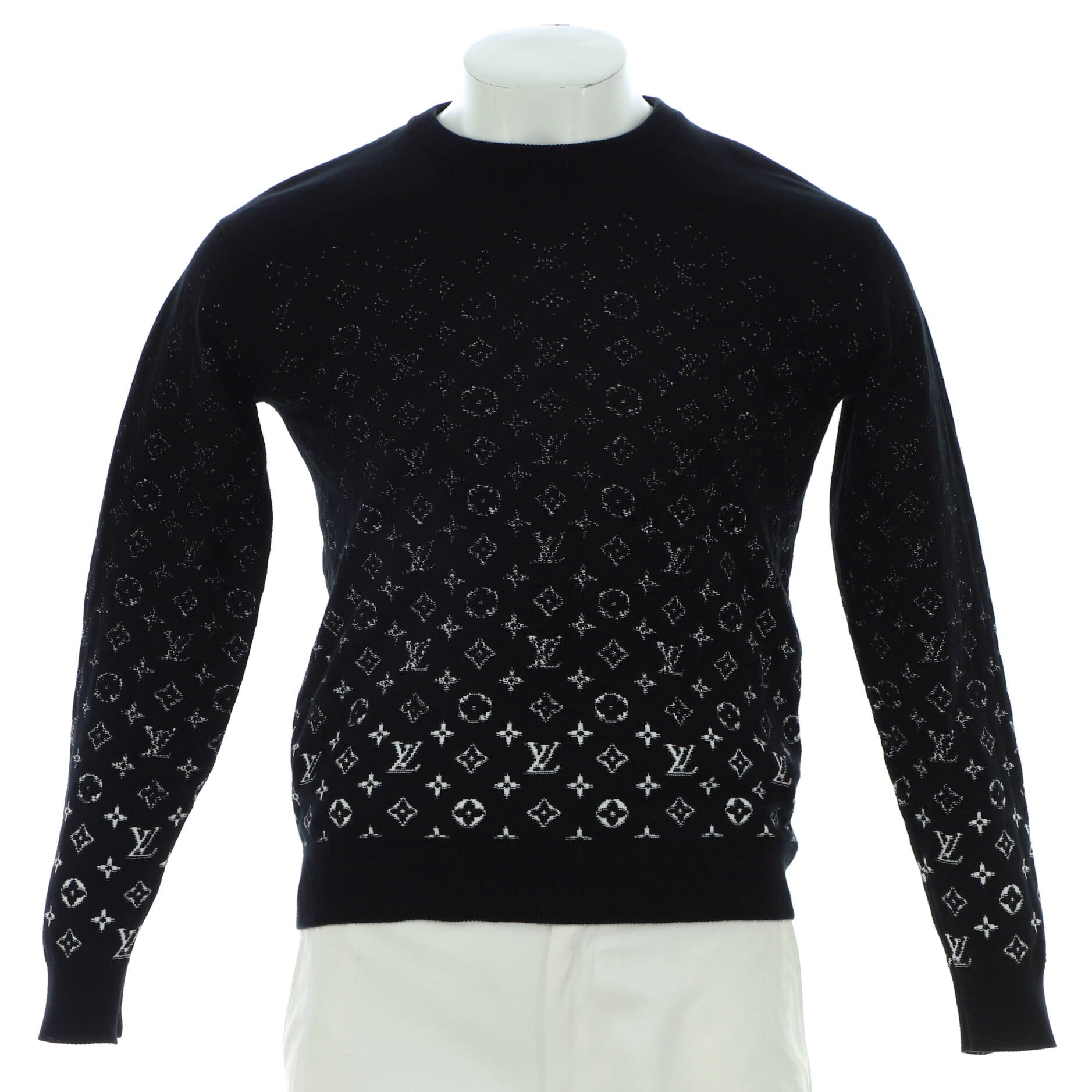 Men's Crewneck Sweater Monogram Degrade Cotton
