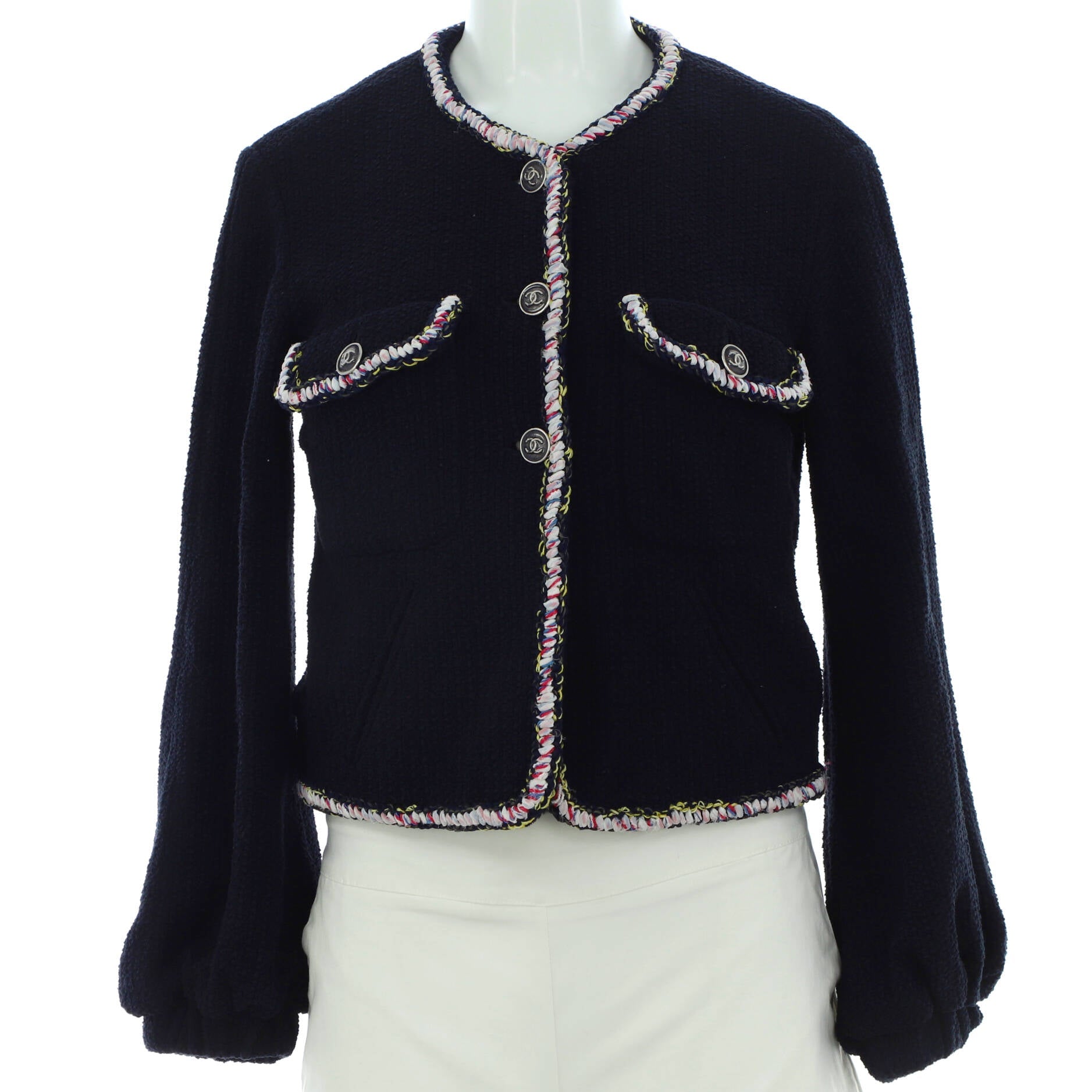 Women's Two Pocket CC Button Up Jacket Tweed