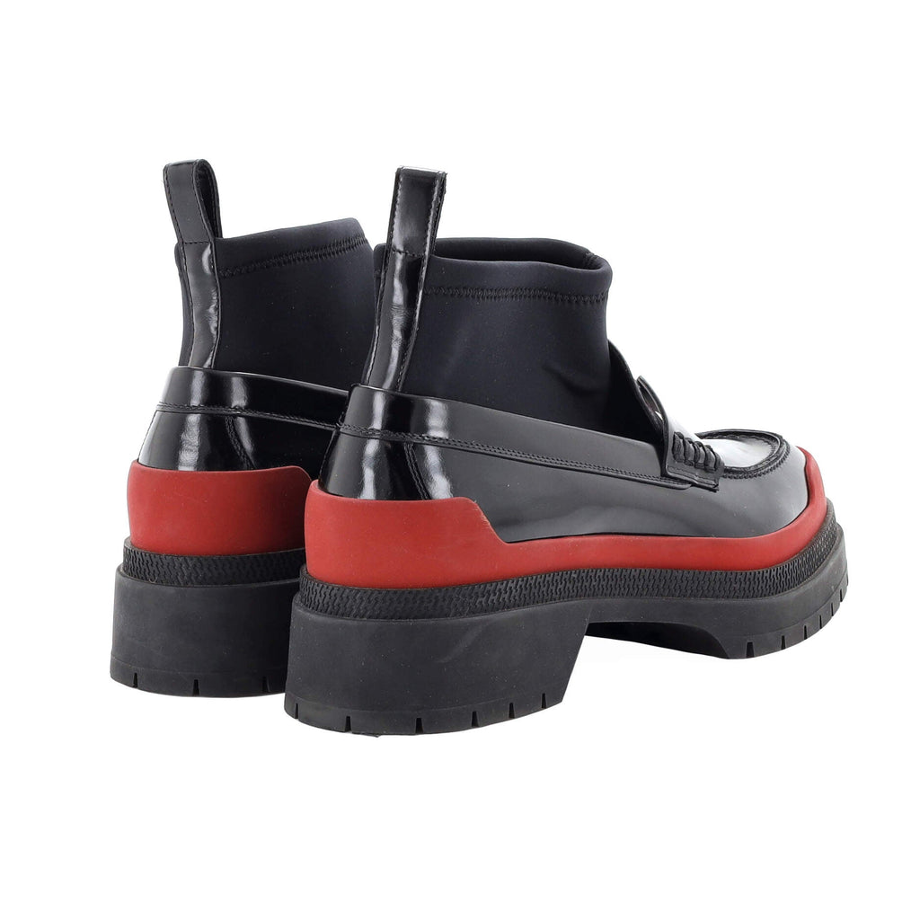 Women's Bill Loafers Leather with Neoprene