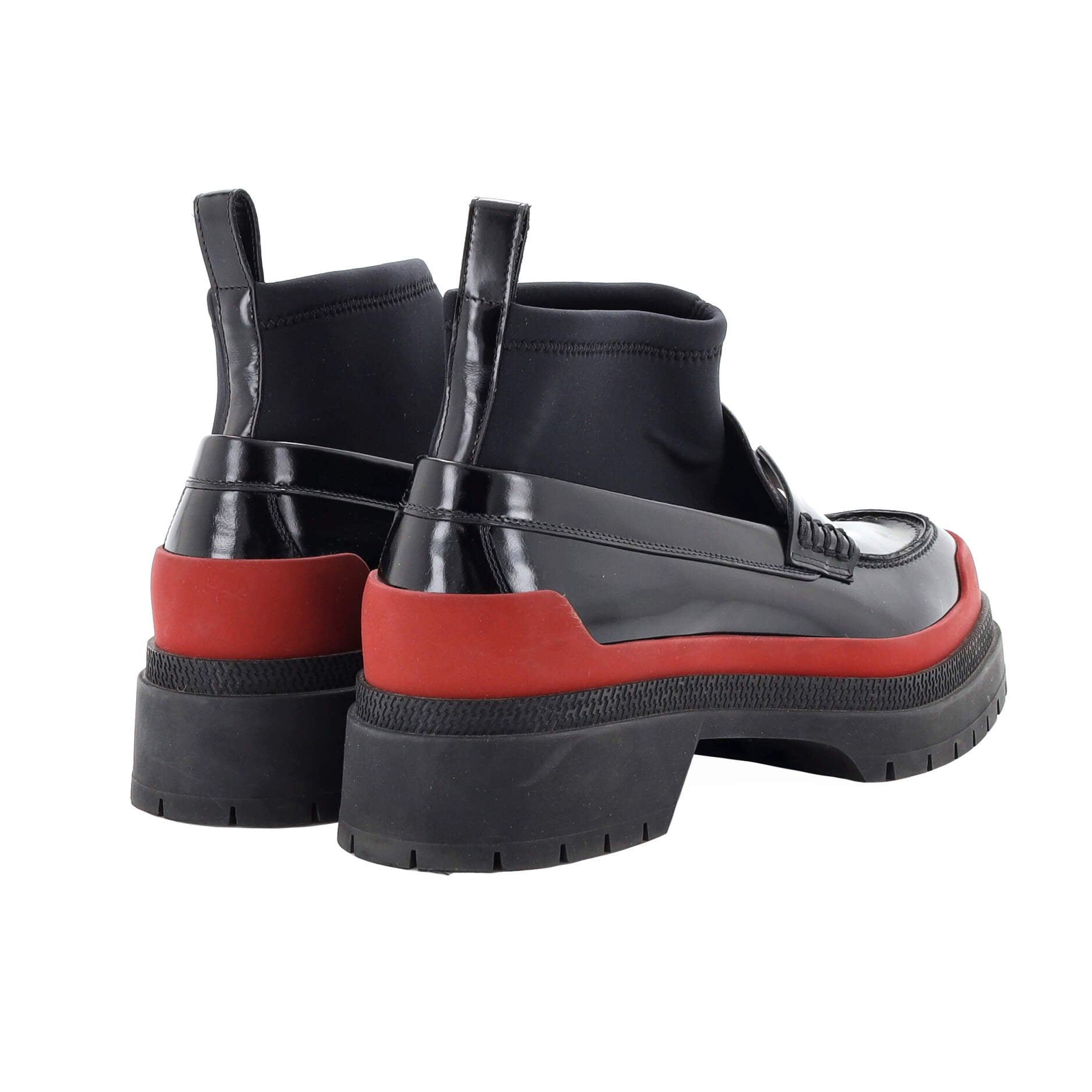 Women's Bill Loafers Leather with Neoprene