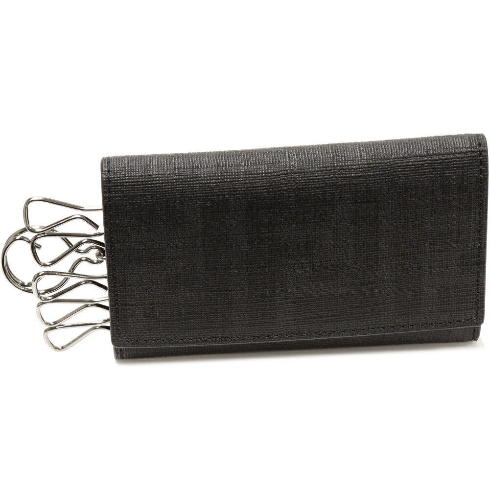 Fendi PVC Canvas 6 Key Case Black 8AP079 00VRE F0XB8