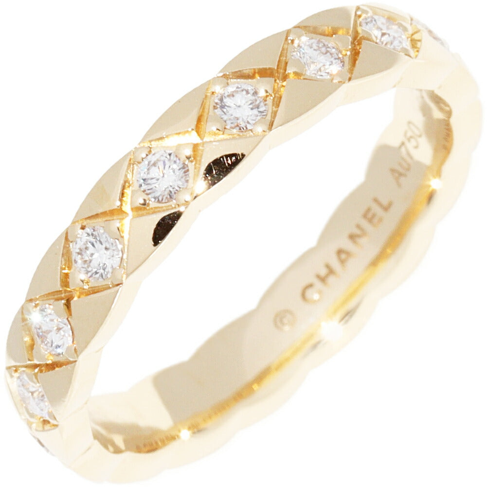 Chanel 18K Yellow Gold Coco Crush Ring J11872 Size 7.5