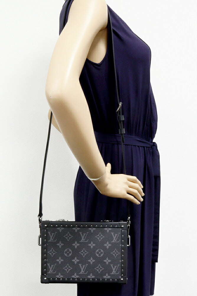 Louis Vuitton Monogram Eclipse Clutch Box 2way Shoulder Bag M20251
