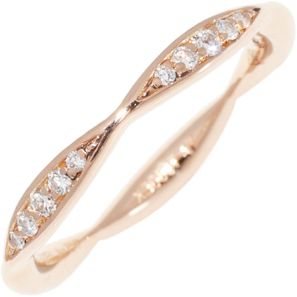 Chanel K18PG Camelia Collection Ring J10836