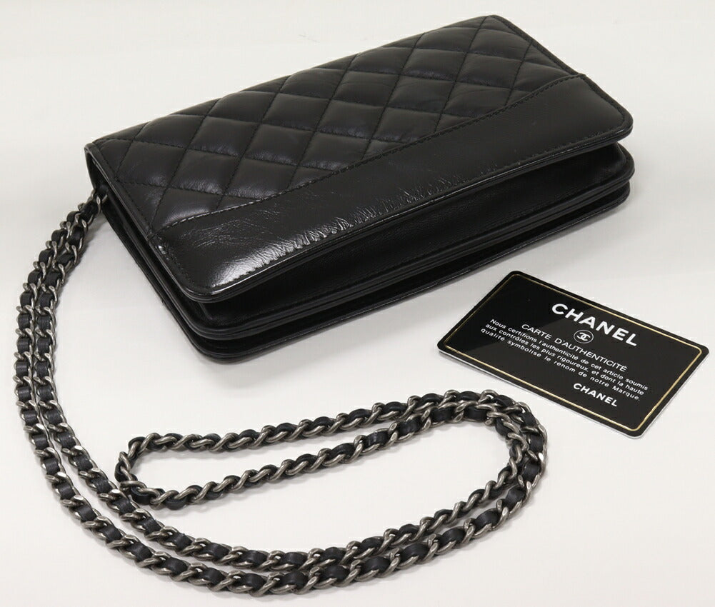 Chanel Calf Gabrielle Chain Wallet Shoulder Bag A84389