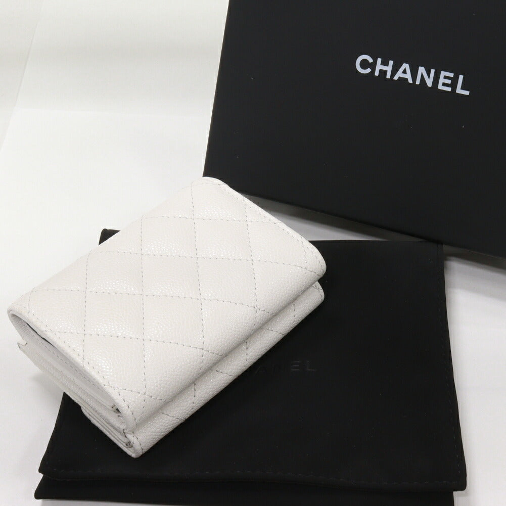 Chanel Grained Shiny Calfskin Classic Small Flap Wallet AP0230