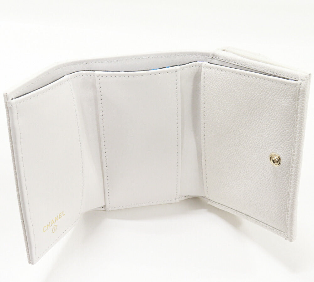 Chanel Grained Shiny Calfskin Classic Small Flap Wallet AP0230