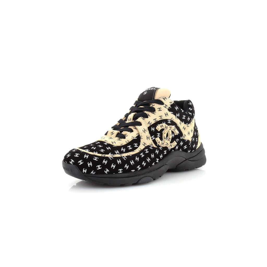 Women's CC All Over Print Low-Top Sneakers Suede