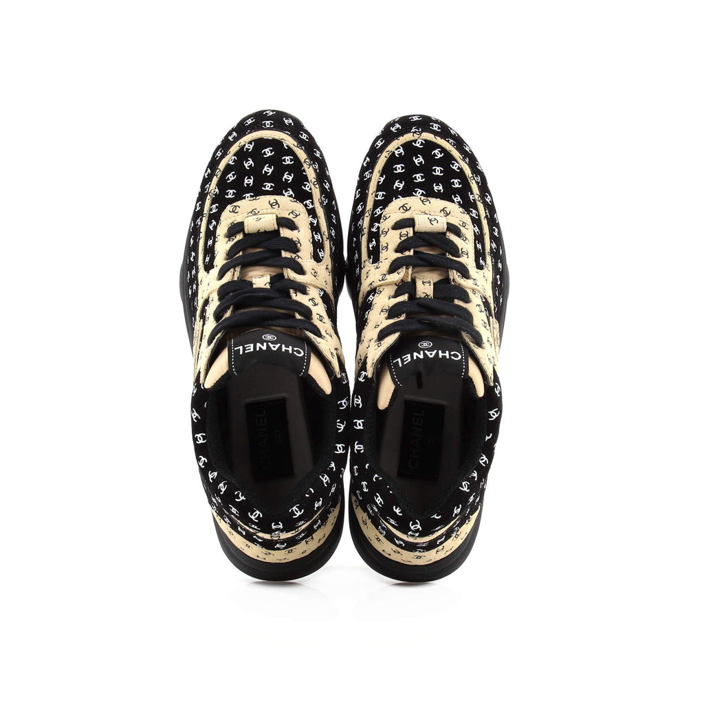 Women's CC All Over Print Low-Top Sneakers Suede