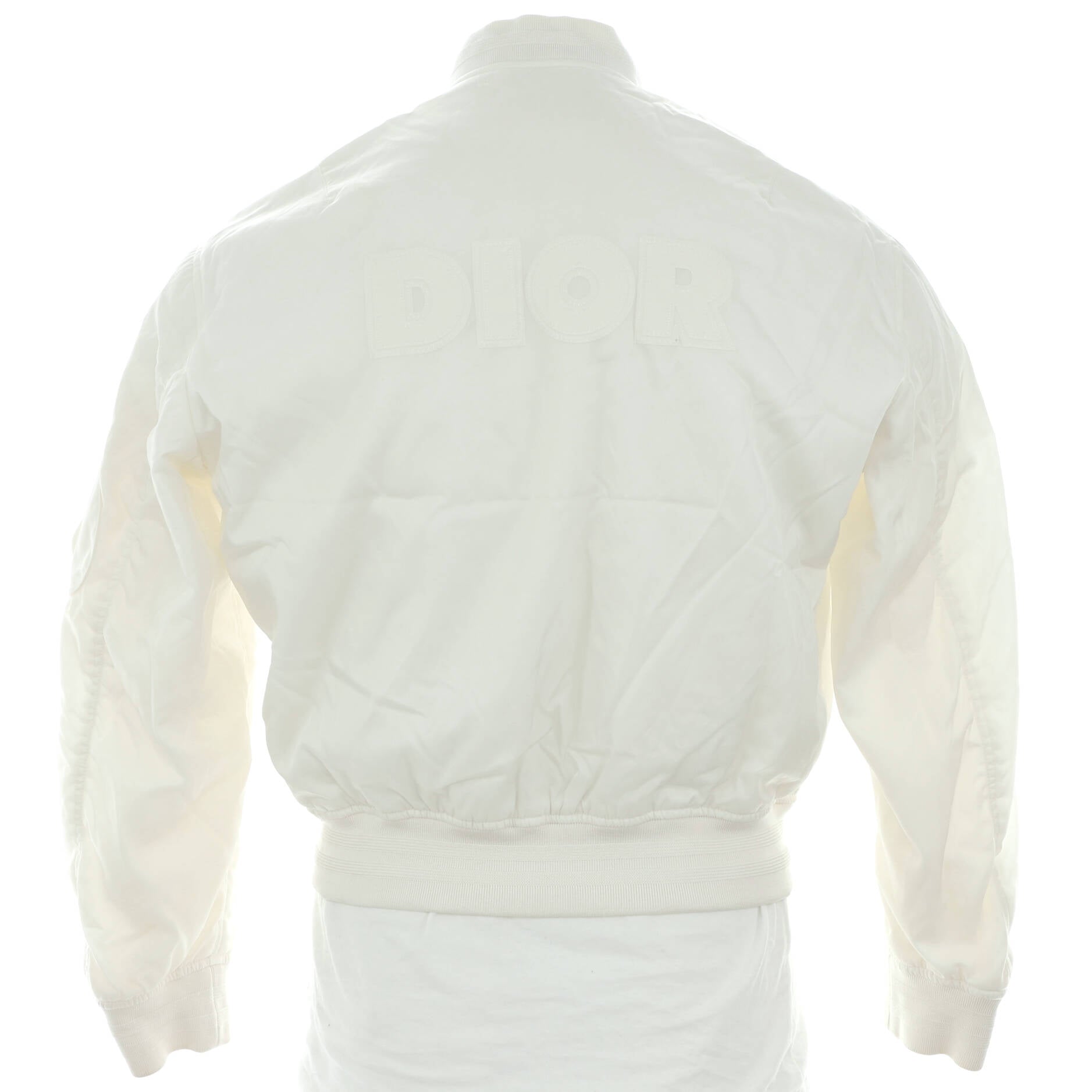 Men's Daniel Arsham Logo Bomber Jacket Embroidered Nylon