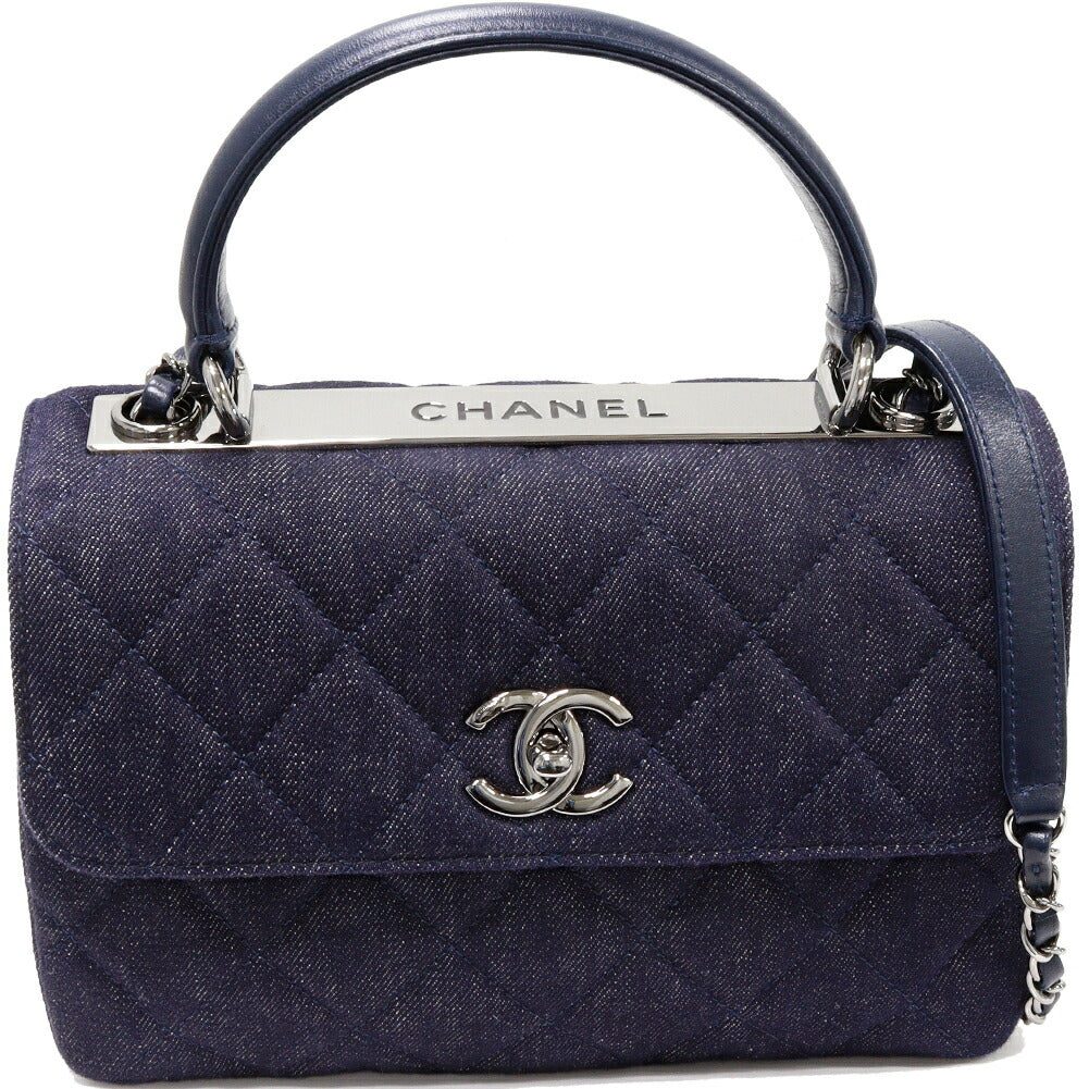 Chanel Denim Canvas Matelassé 2way Bag