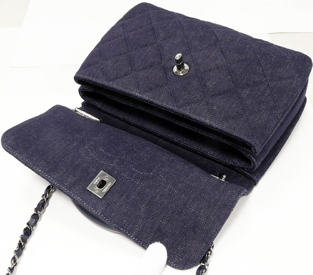 Chanel Denim Canvas Matelassé 2way Bag