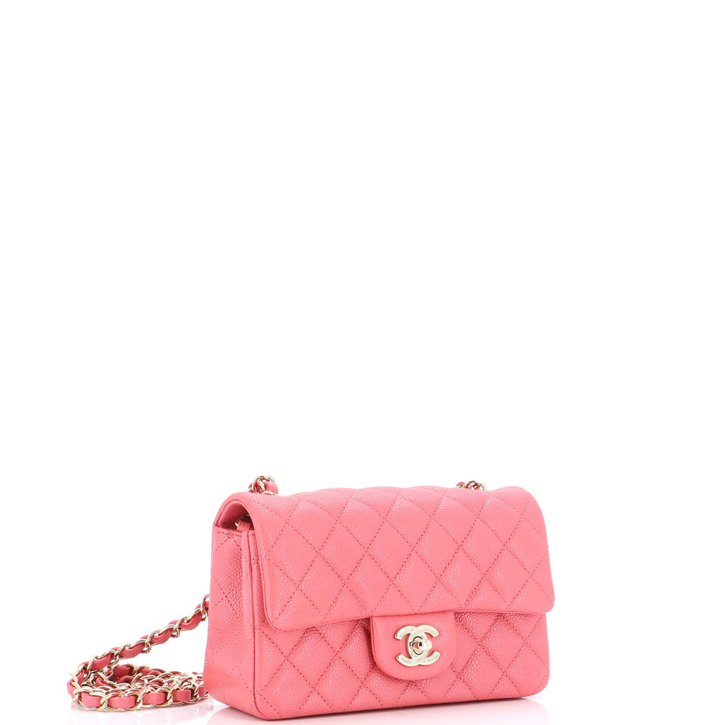 Classic Single Flap Bag Quilted Caviar Mini