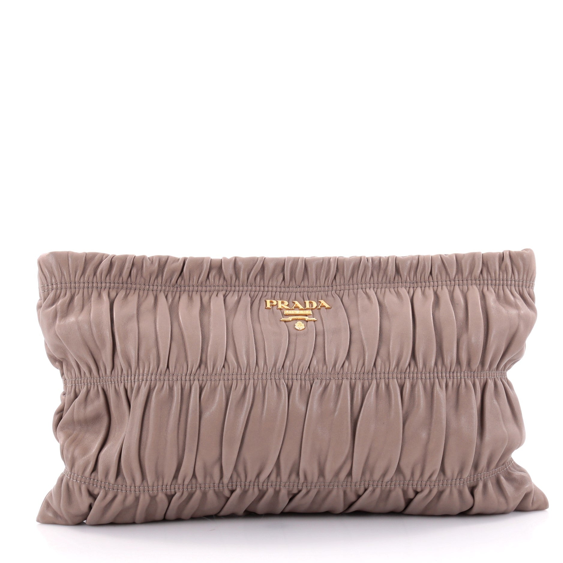 Gaufre Clutch Leather