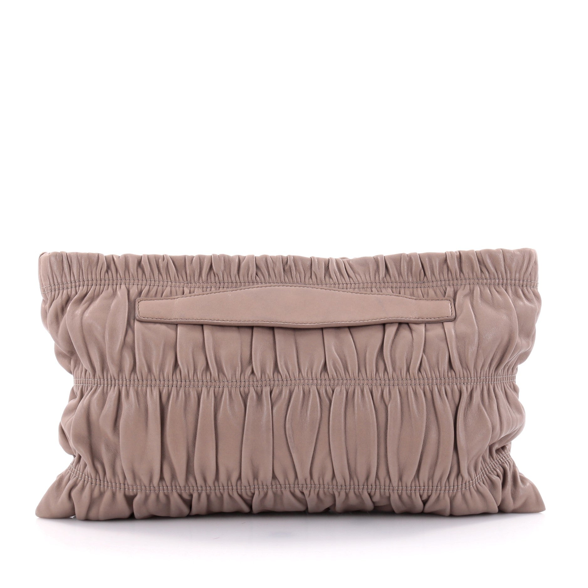 Gaufre Clutch Leather