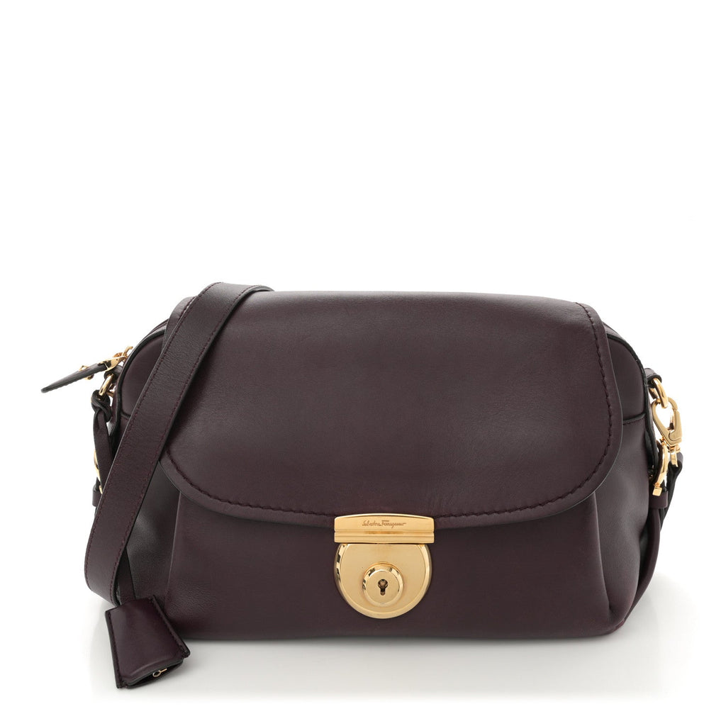 Calfskin Fiamma Crossbody Bag Rouge