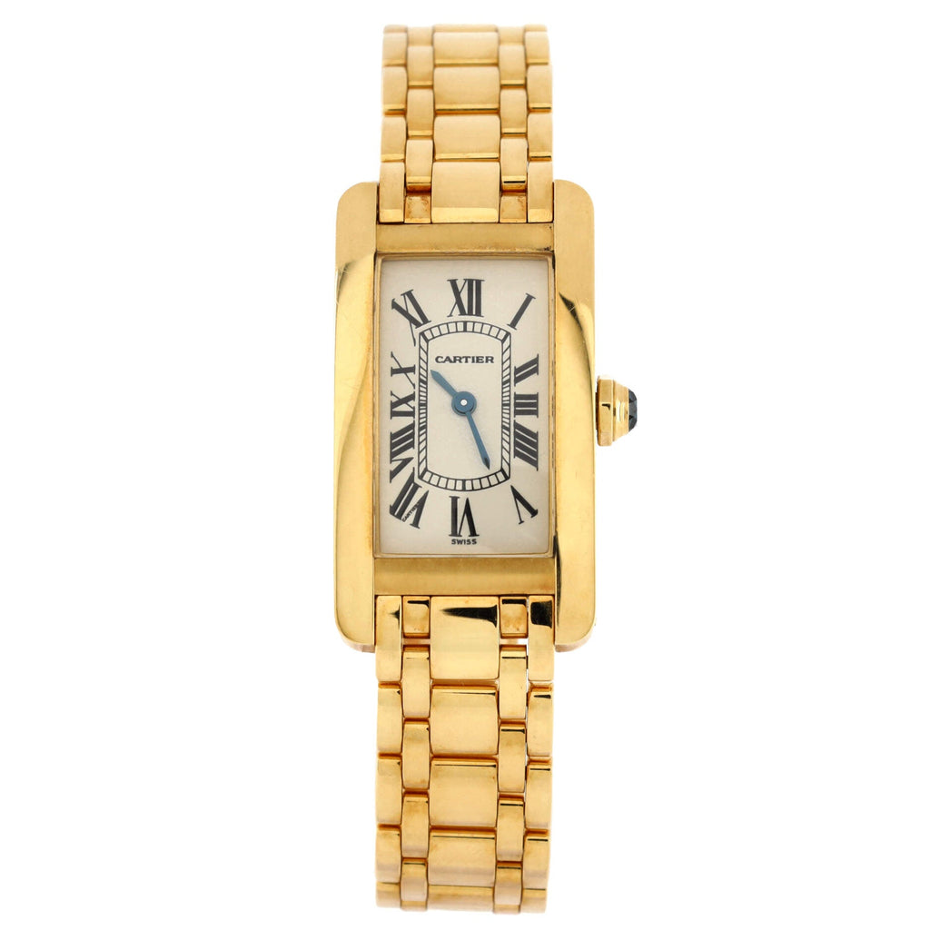 Tank Americaine Quartz Watch Yellow Gold 19