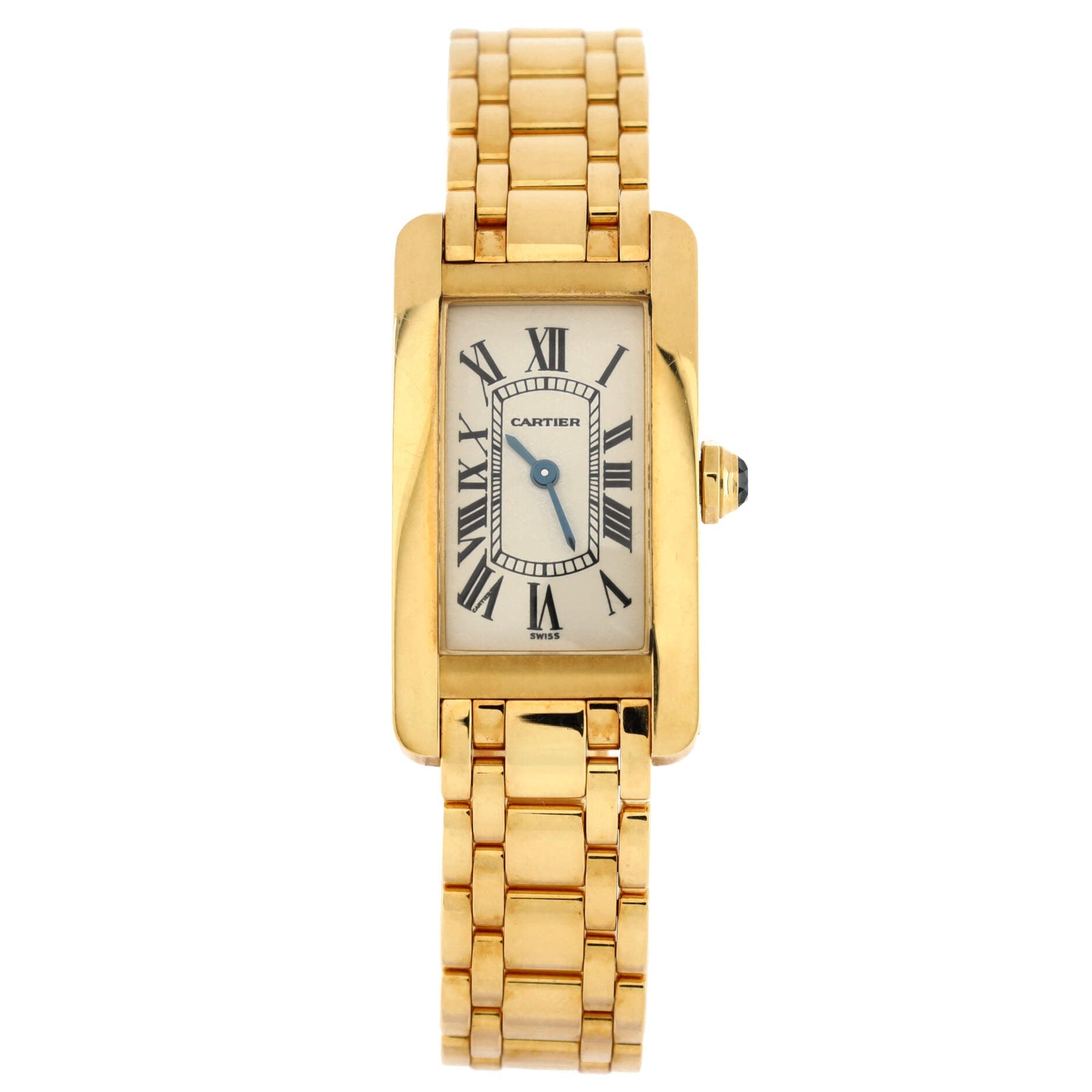 Tank Americaine Quartz Watch Yellow Gold 19