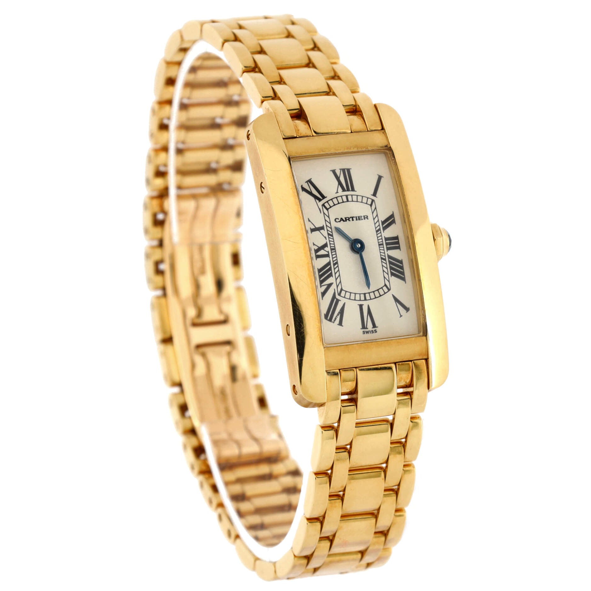 Tank Americaine Quartz Watch Yellow Gold 19