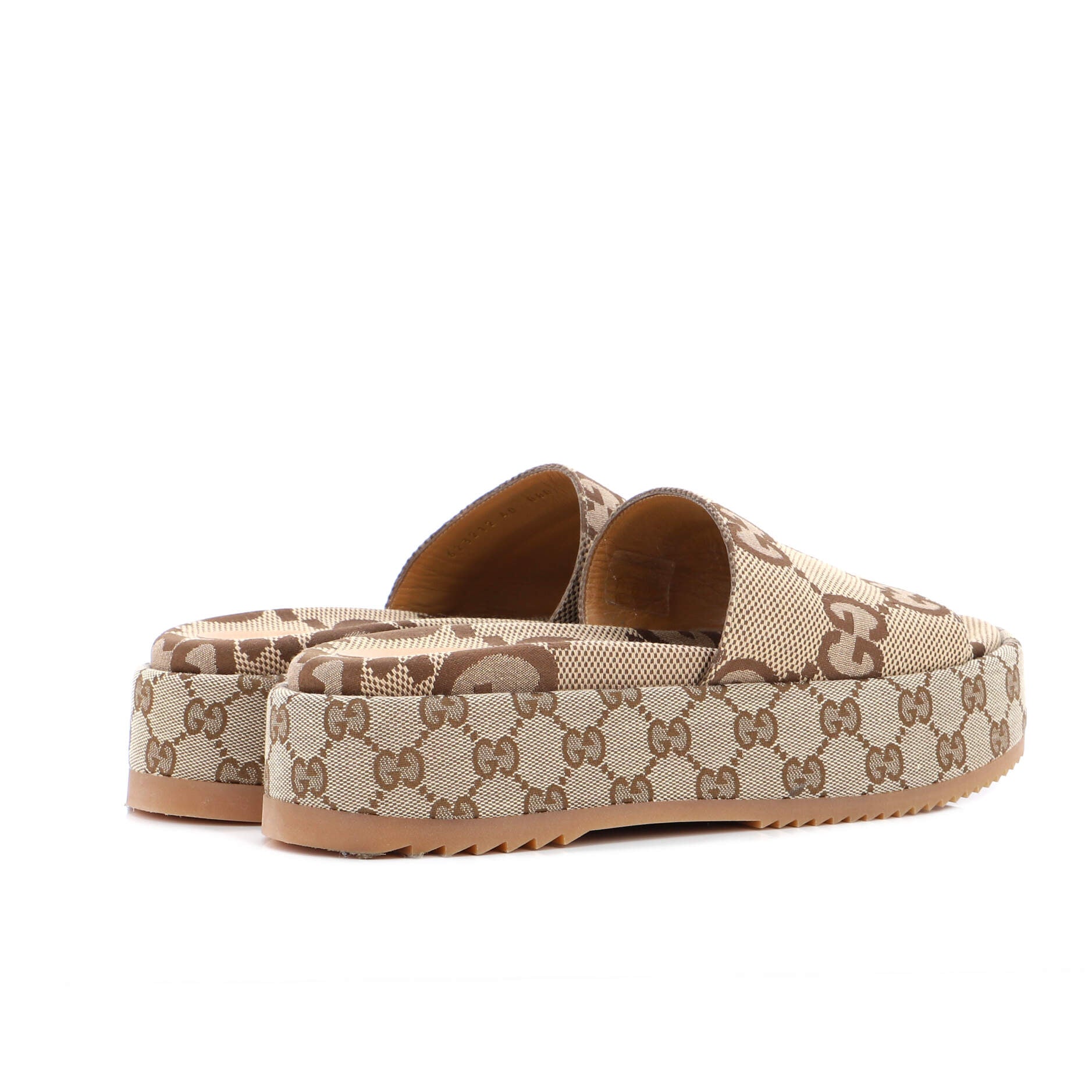 Women's Angelina Platform Slide Sandals GG Canvas