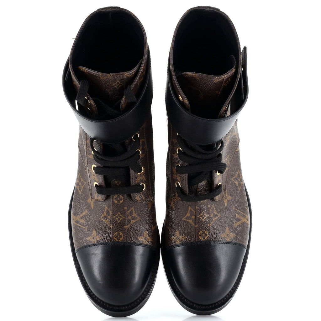 Women's Wonderland Flat Ranger Boots Monogram Canvas and Leather