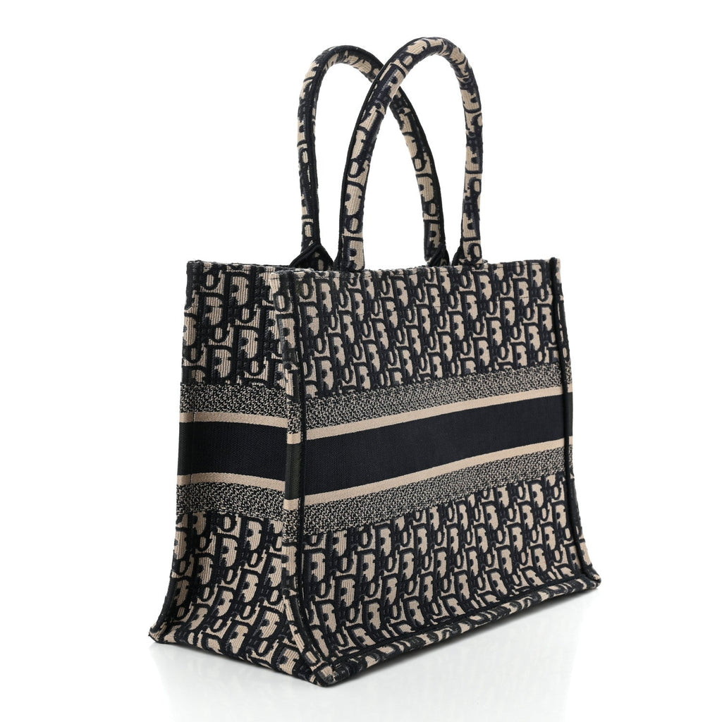 Oblique Medium Book Tote Blue Multicolor