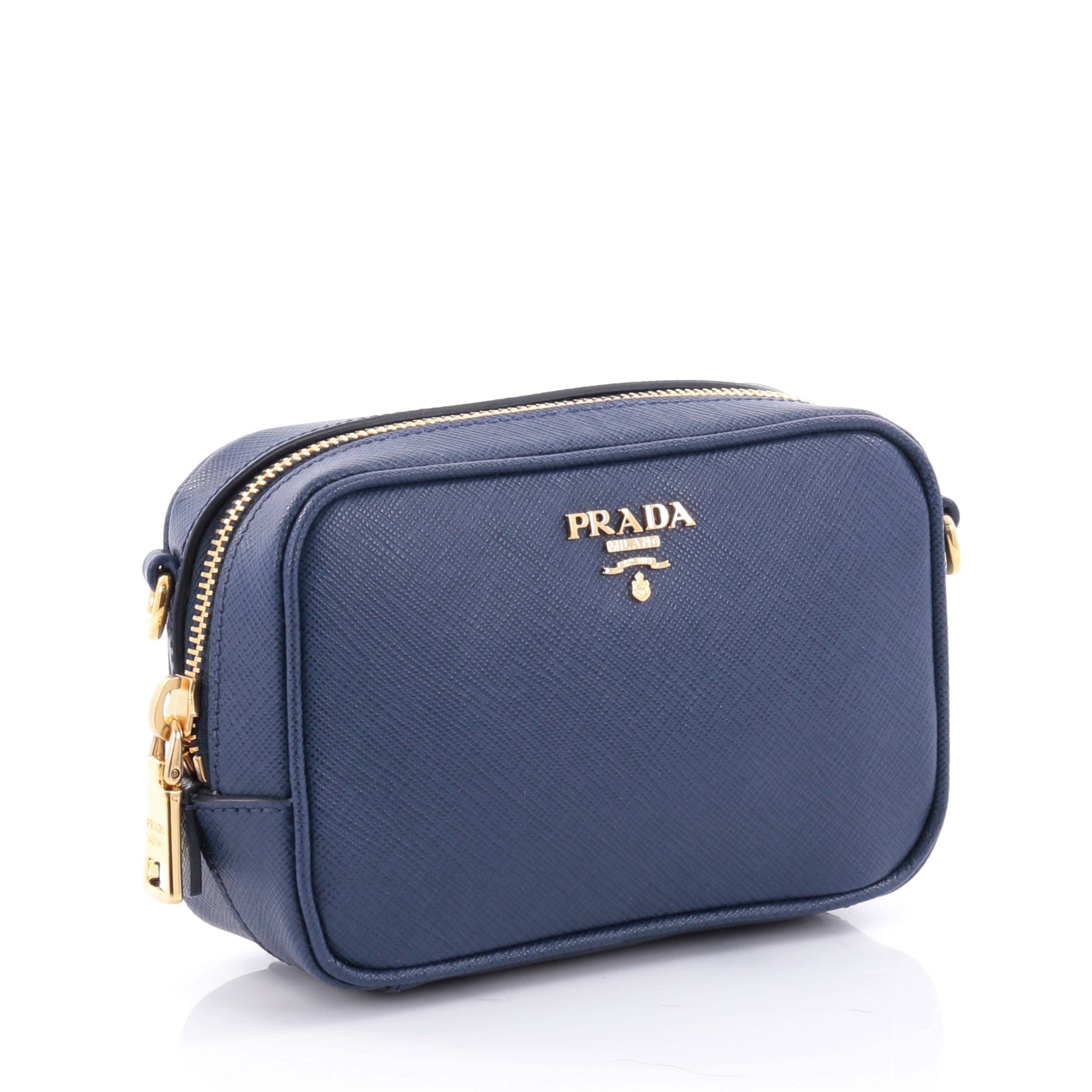 Zip Crossbody Bag Saffiano Leather Mini