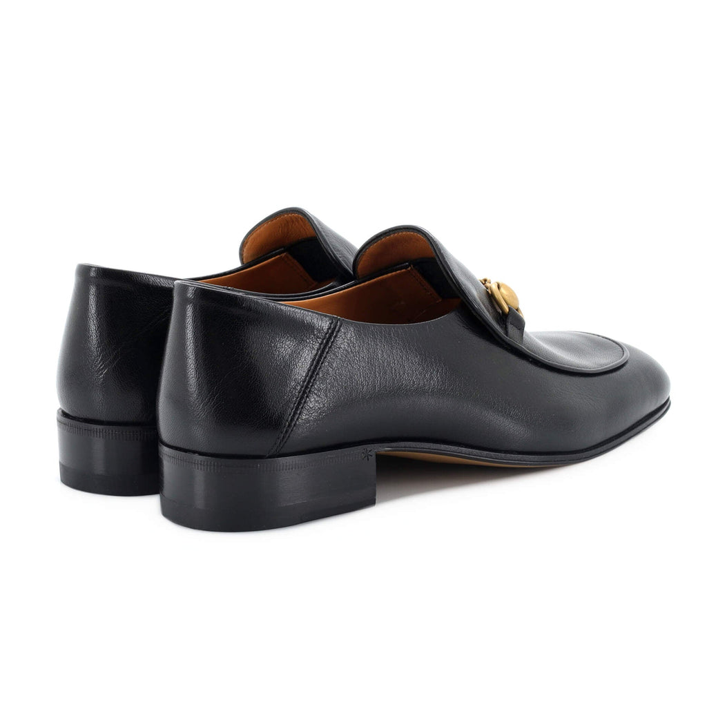 Women's Horsebit Mid-Heel Loafers Leather