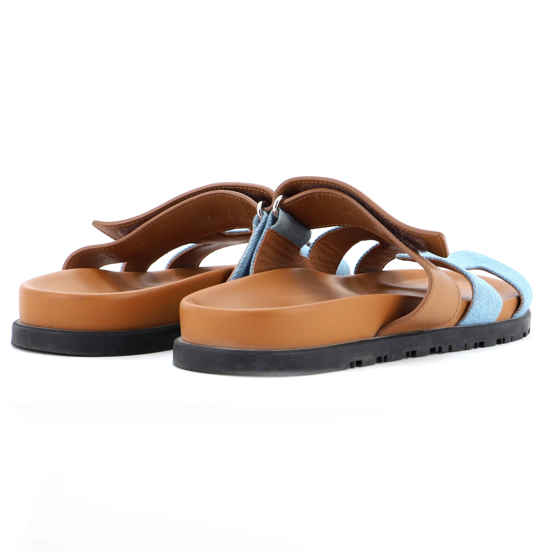 Women's Chypre Sandals Leather and Denim