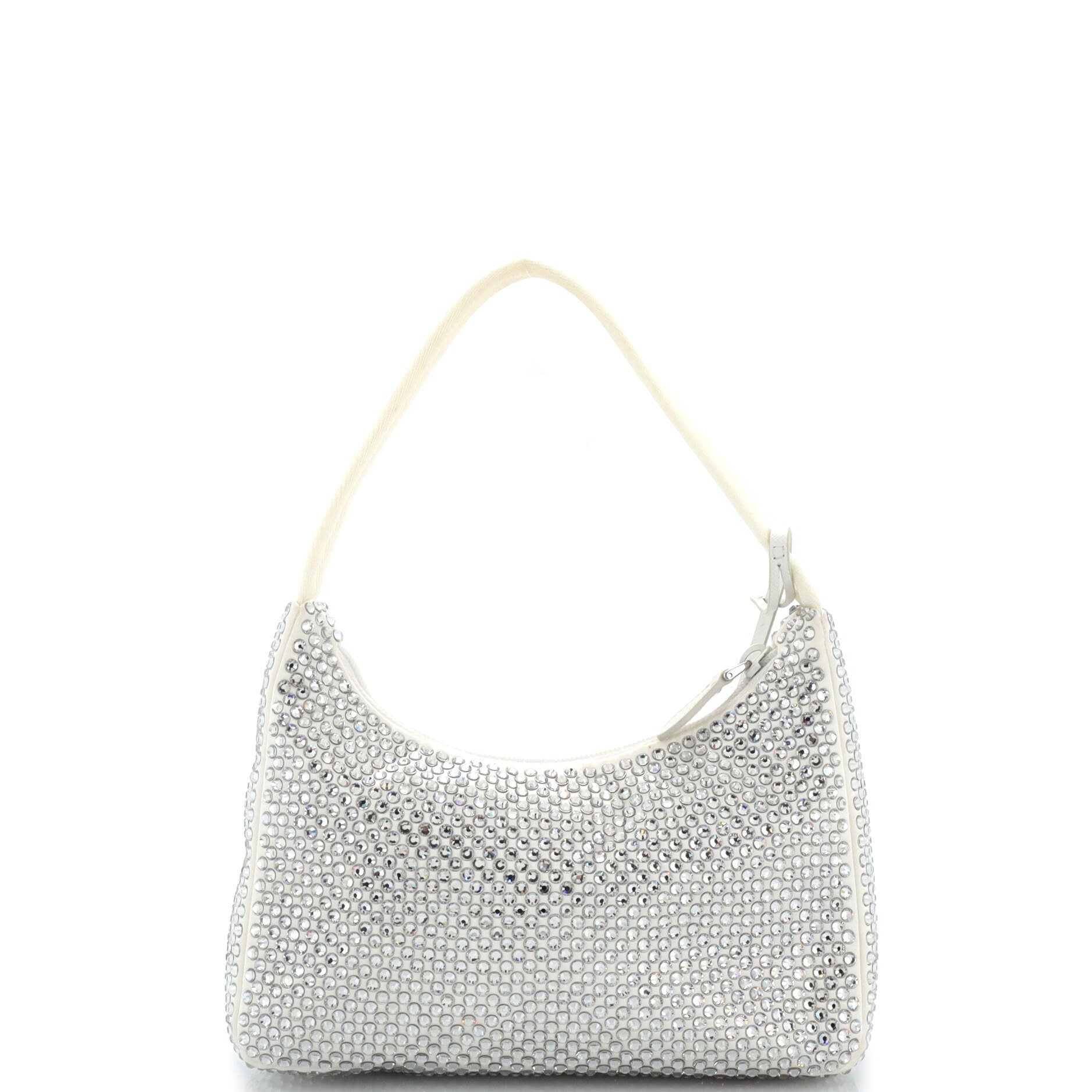 Re-Edition 2000 Hobo Crystal Embellished Satin Mini