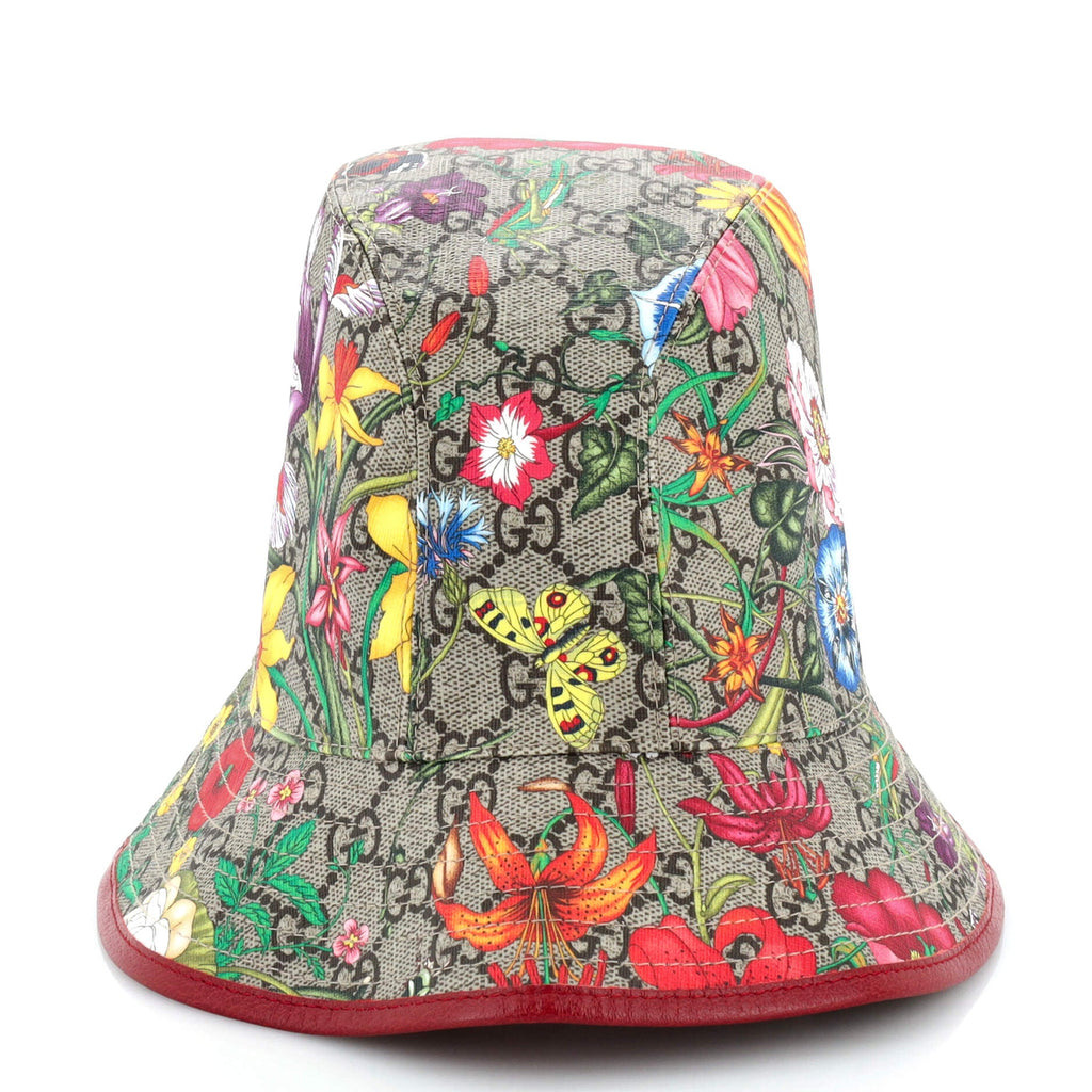 Bucket Hat Flora GG Coated Canvas