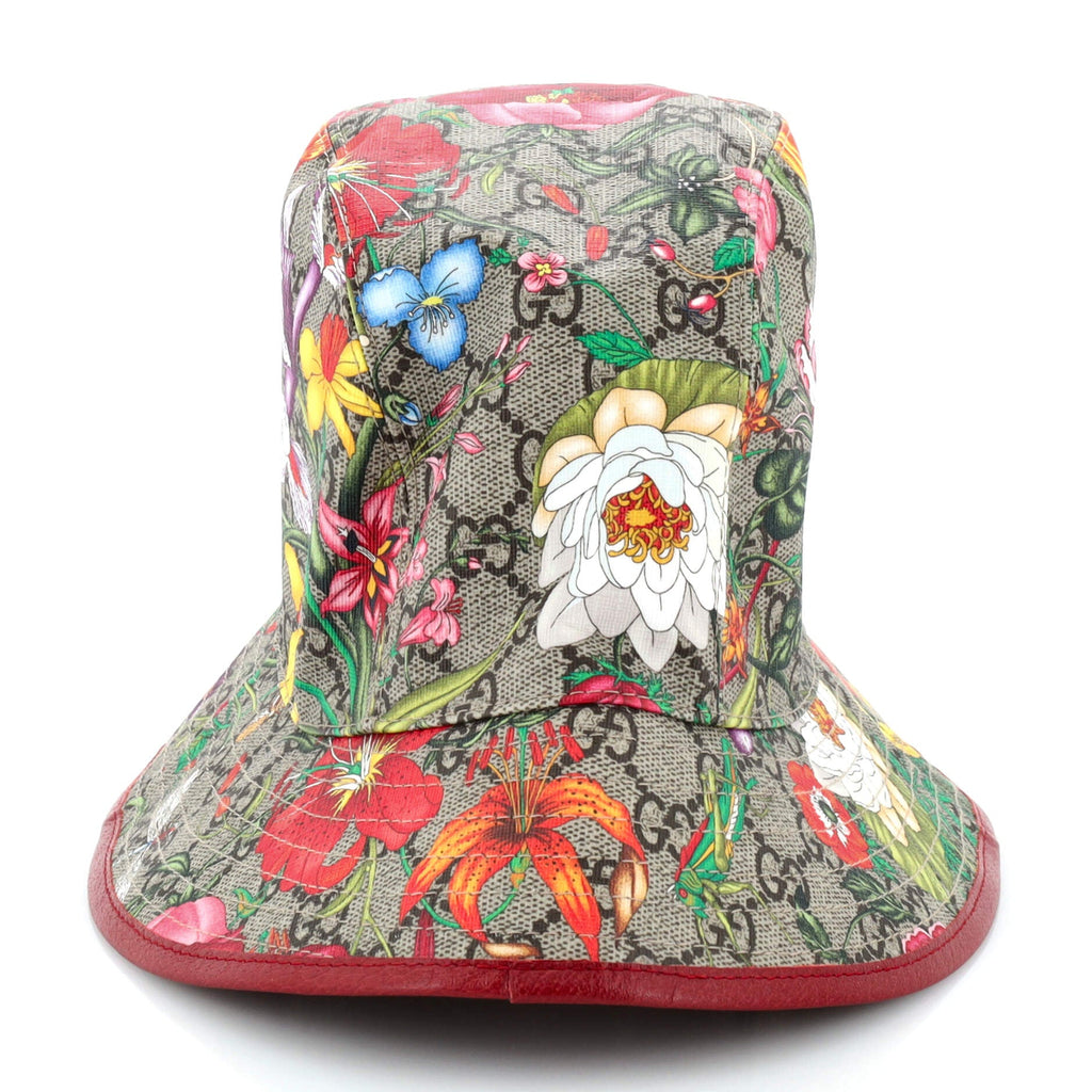 Bucket Hat Flora GG Coated Canvas