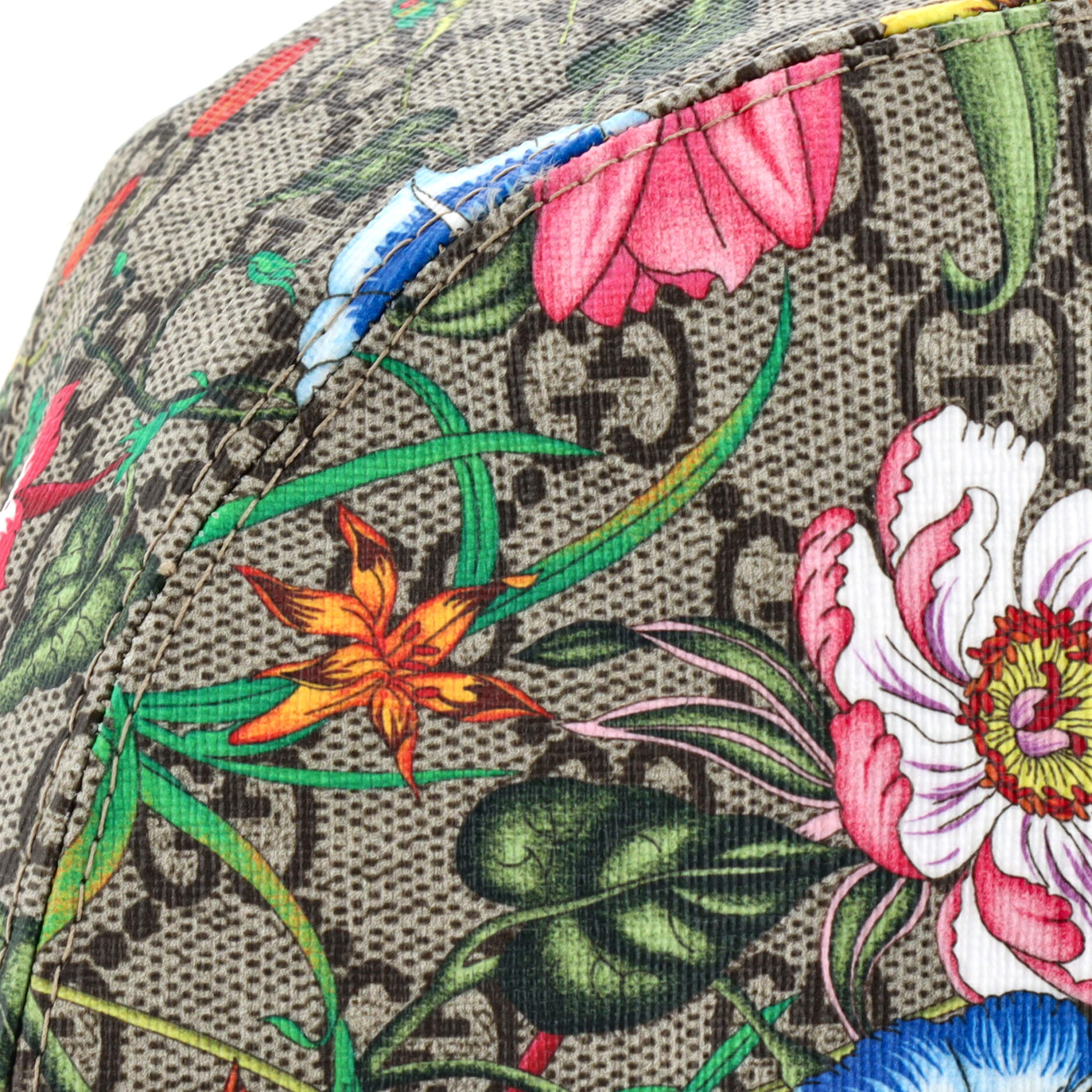 Bucket Hat Flora GG Coated Canvas